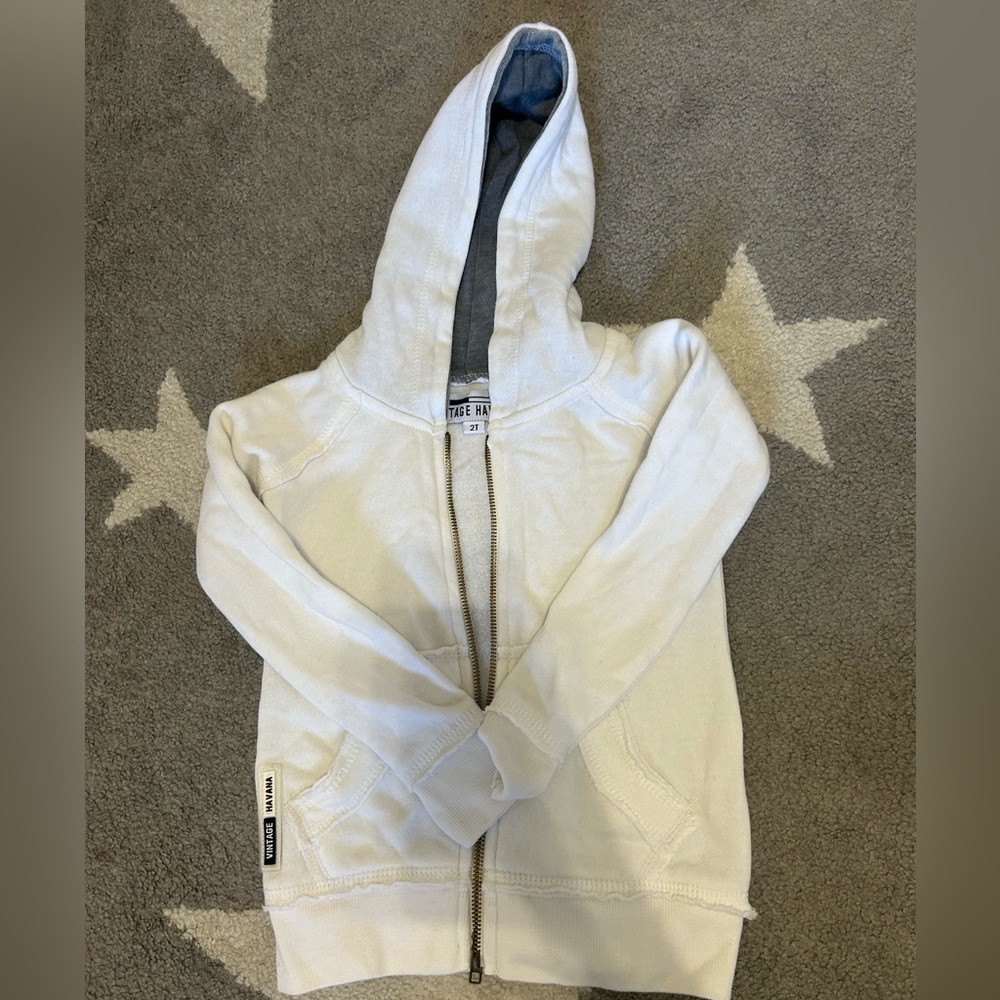 Vintage Havana Cream Hoodie Jacket 2T